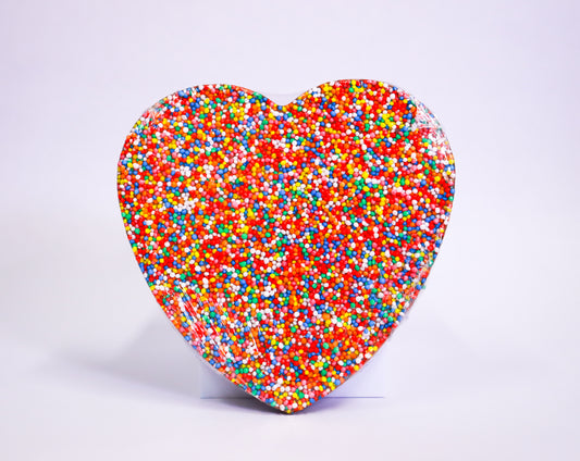 Large Chocolate Speckled Heart